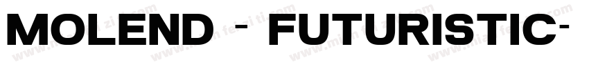 Molend – Futuristic字体转换